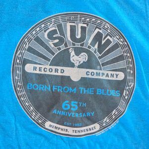Sun Records Blue Tee XL Festival Memphis Concert Blues Elvis